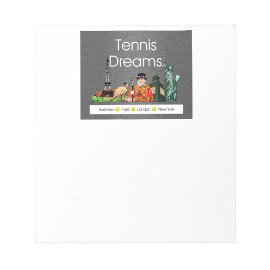 TOP Tennis Dreams Notitieblok (Voorkant)