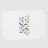 TOP Tennis Geboren Golfhanddoek (Horizontaal)