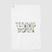 TOP Tennis Geboren Golfhanddoek (Voorkant)