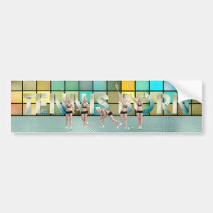 TOP Tennis Geboren Humor Bumpersticker