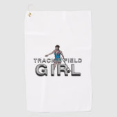 TOP Track en Field Girl Golfhanddoek (Voorkant)
