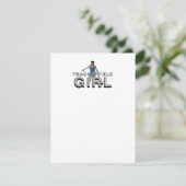 TOP Track en Field Girl Kaart (Staand voorkant)