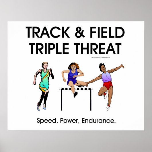 TOP Track Triple Threat Poster (Voorkant)