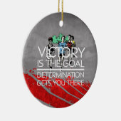 TOP Track Victory Slogan Keramisch Ornament (Rechts)
