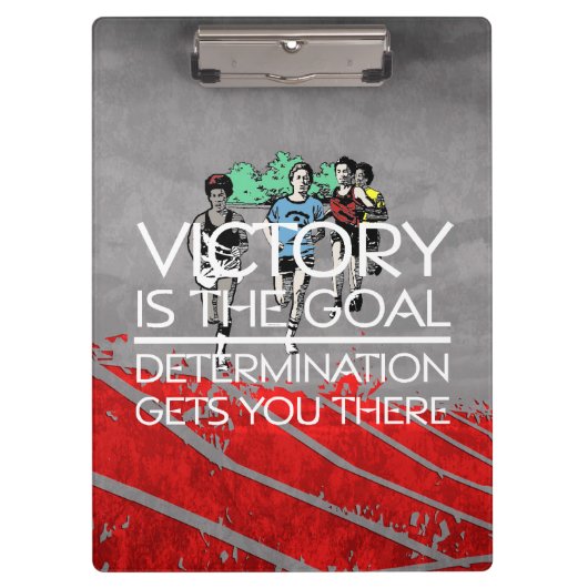 TOP Track Victory Slogan Klembord (Voorkant)