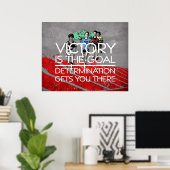 TOP Track Victory Slogan Poster (Thuiskantoor)