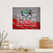 TOP Track Victory Slogan Poster (Keuken)