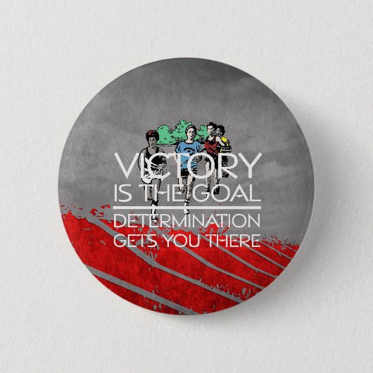 TOP Track Victory Slogan Ronde Button 5,7 Cm (Voorkant)