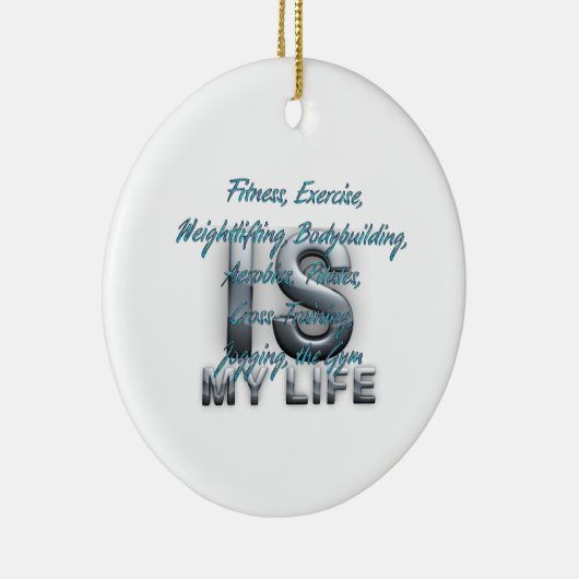 TOP training is mijn leven Keramisch Ornament (Rechts)