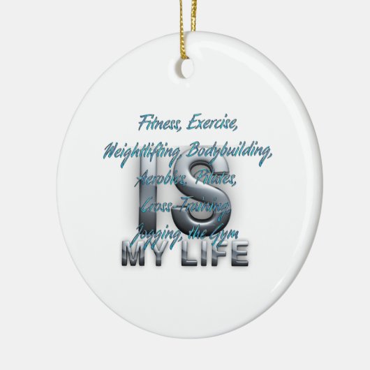 TOP training is mijn leven Keramisch Ornament (Links)