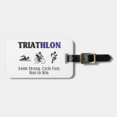 TOP Triathlon Bagagelabel (Voorkant horizontaal)