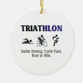 TOP Triathlon Keramisch Ornament (Voorkant)