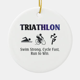 TOP Triathlon Keramisch Ornament