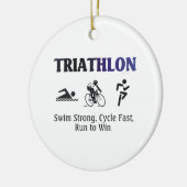 TOP Triathlon Keramisch Ornament (Links)