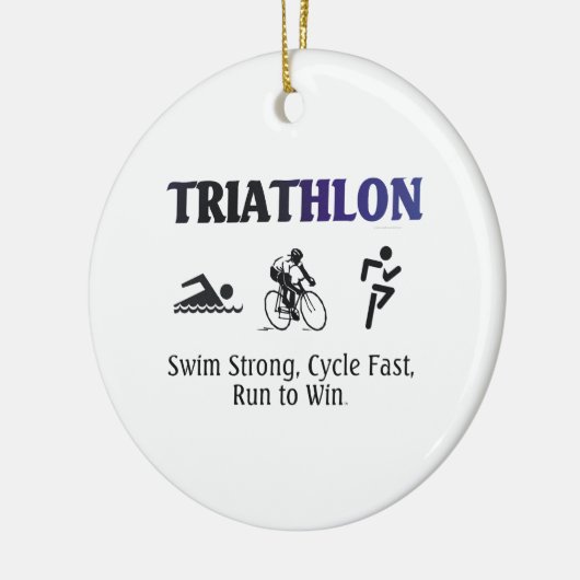 TOP Triathlon Keramisch Ornament (Links)