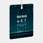 TOP Triathlon Metal Ornament (Voorkant Rechts)