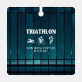 TOP Triathlon Metal Ornament (Voorkant)