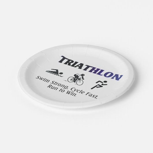 TOP Triathlon Papieren Bordje (Gekanteld)