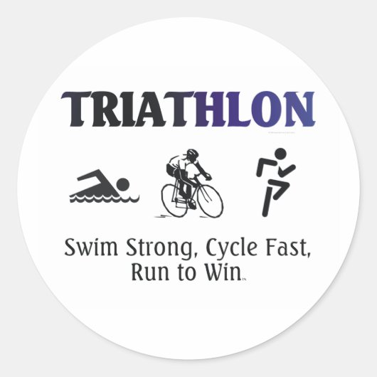 TOP Triathlon Ronde Sticker (Voorkant)