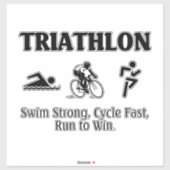 TOP Triathlon Sticker (Vel)