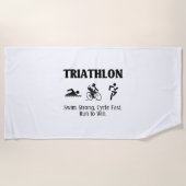 TOP Triathlon Strandlaken (Voorkant)