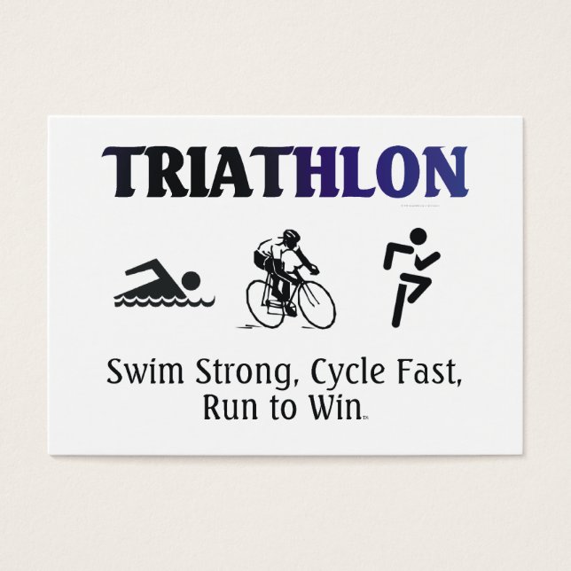 TOP Triathlon Visitekaartjes (Voorkant)
