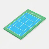 Top uitzicht tennisbaan lay-out Opmerkingen voor l Post-it® Notes (Schuin)