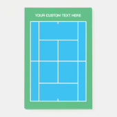 Top uitzicht tennisbaan lay-out Opmerkingen voor l Post-it® Notes (Voorkant)