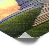 Top Uitzicht van het staatskorakonmonument Poster (Hoek)