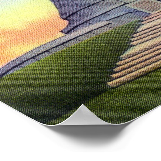 Top Uitzicht van het staatskorakonmonument Poster (Hoek)