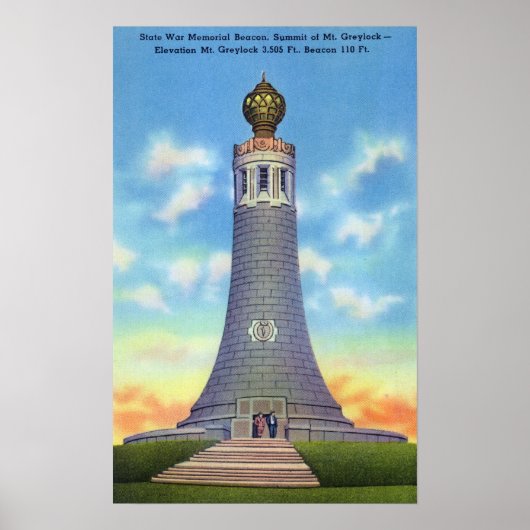 Top Uitzicht van het staatskorakonmonument Poster (Voorkant)