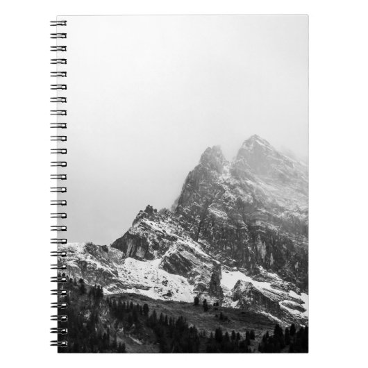 TOP UITZICHT VAN SNOWY MOUNTAIN NOTITIEBOEK (Voorkant)