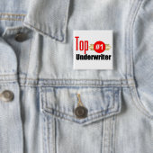 Top Underwriter Vierkante Button 5,1 Cm (In situ)