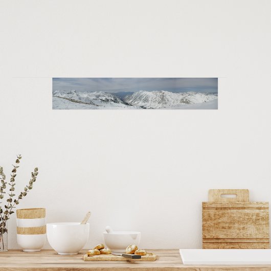 Top van Baldy Mountain, Alta Utah Poster (Keuken)