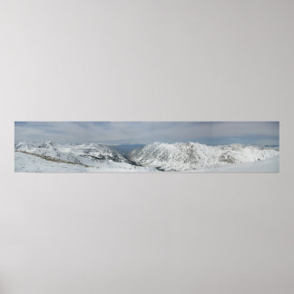 Top van Baldy Mountain, Alta Utah Poster