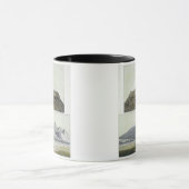 Top van Cotopaxi (top) en uitbarsting van Coto Mok (Midden)