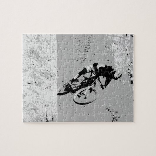 Top van de Berg - Mountain Biker Legpuzzel (Horizontaal)