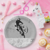 Top van de Berg - Mountain Biker Papieren Bordje (Feest)