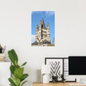 Top van de kerk van Gross St. Martin in Keulen Poster (Thuiskantoor)