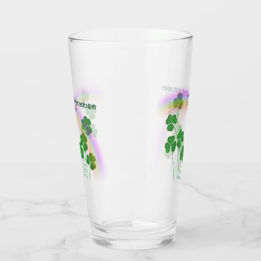 Top van de 'Morning Saint Patrick's Day Clovers' Glas (Links)