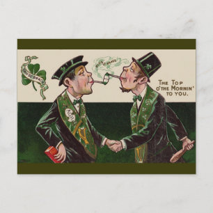 Top van de Mornin'Vintage St. Patrick's Day Briefkaart