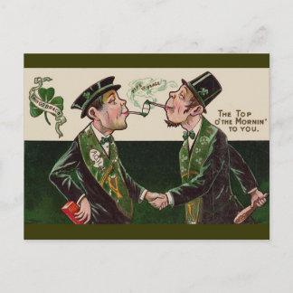 Top van de Mornin'Vintage St. Patrick's Day Briefkaart