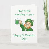 Top van de ochtend kaart (Voorkant)