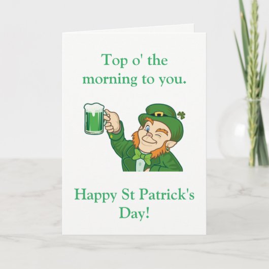 Top van de ochtend kaart (Voorkant)