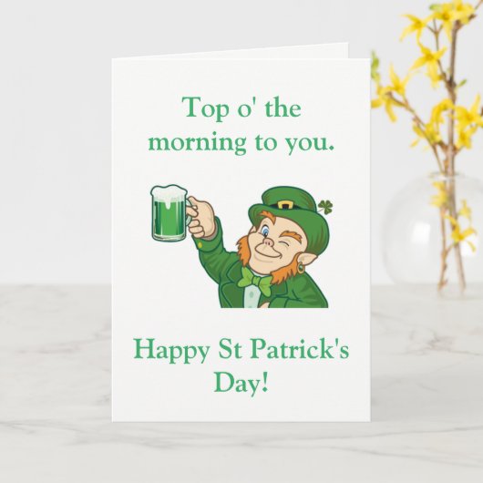 Top van de ochtend kaart (Gele Bloem)