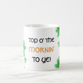 Top van de ochtend naar Ye Irish Shamrock Koffiemok (Center)