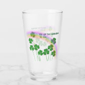 Top van de Ochtend Saint Patrick's Clovers Een Naa Glas (Achterkant)