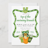 Top van de ochtend St. Patrick's Day brunch Kaart (Voorkant)