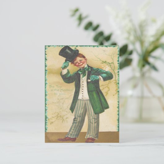 top van de ochtend St Patrick's Day Kaart (Staand voorkant)