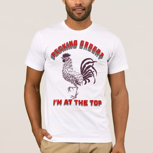 Top van de Pikkendevolgorde - Haan Trots T-shirt (Voorkant)